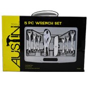 Wholesale - 8pc Wrench Set - Chrome, UPC: 849808008814